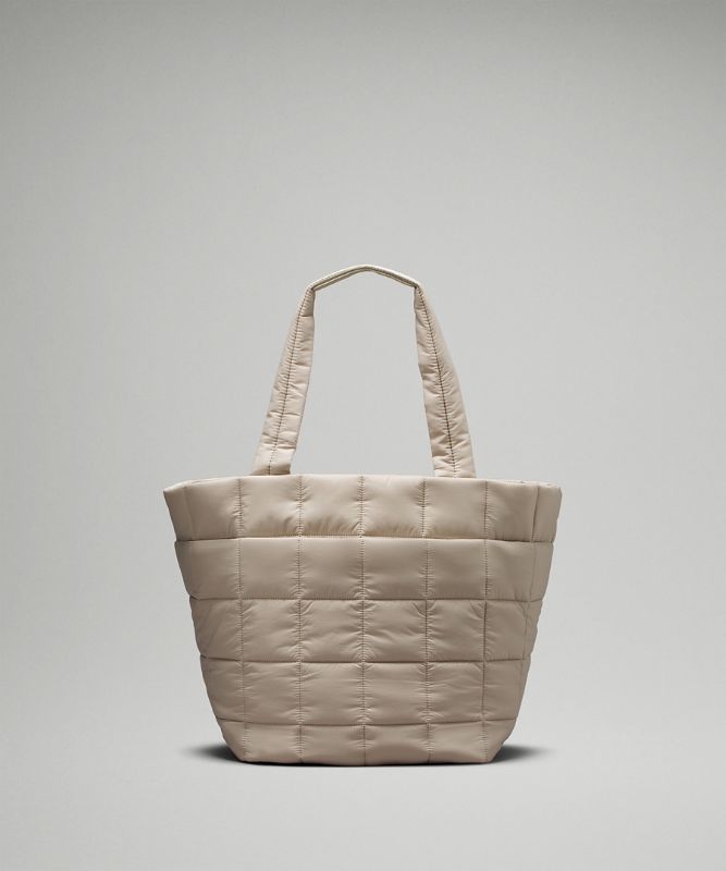 Quilted Grid Tote Bag 26L