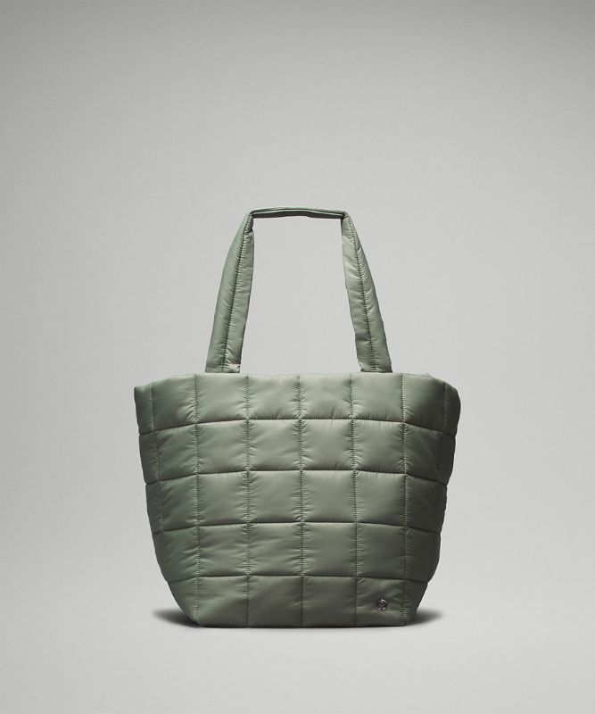 Quilted Grid Tote Bag 26L