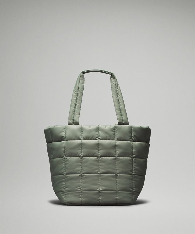 Quilted Grid Tote Bag 26L