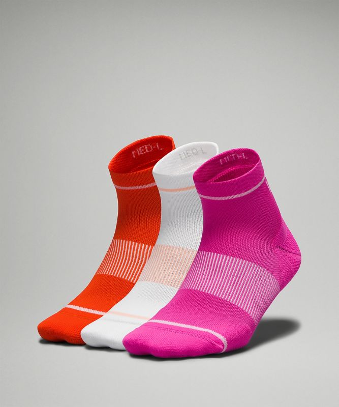 Women's Power Stride Ankle Sock *3 Pack Stripe