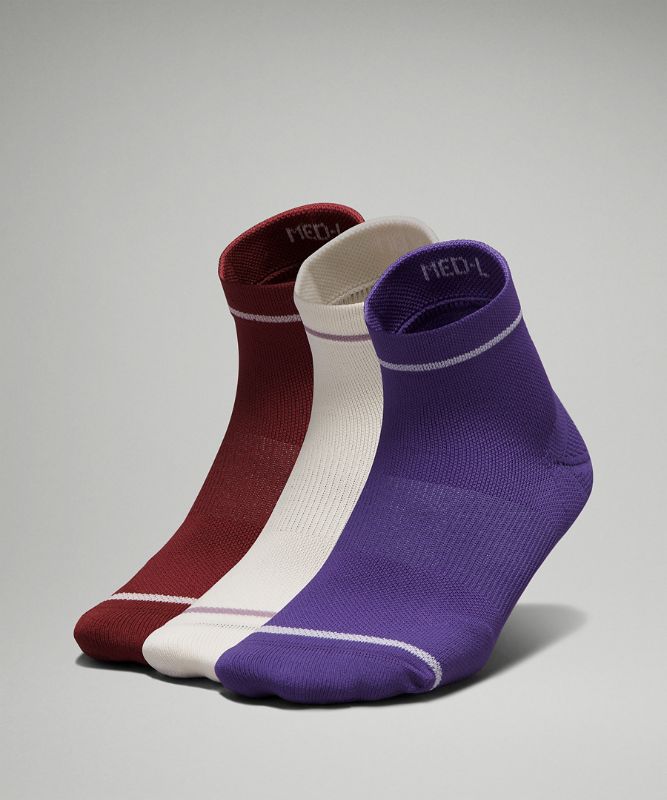 Women's Power Stride Ankle Sock Stripe *3 Pack