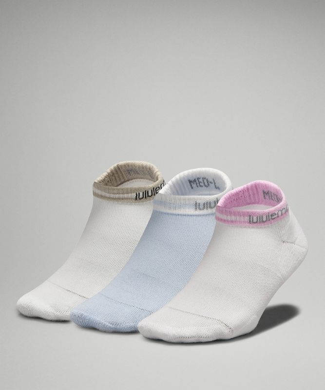 Women's Daily Stride Comfort Low-Ankle Socks Stripe *3 Pack