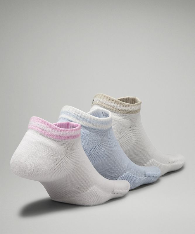 Women's Daily Stride Comfort Low-Ankle Socks Stripe *3 Pack