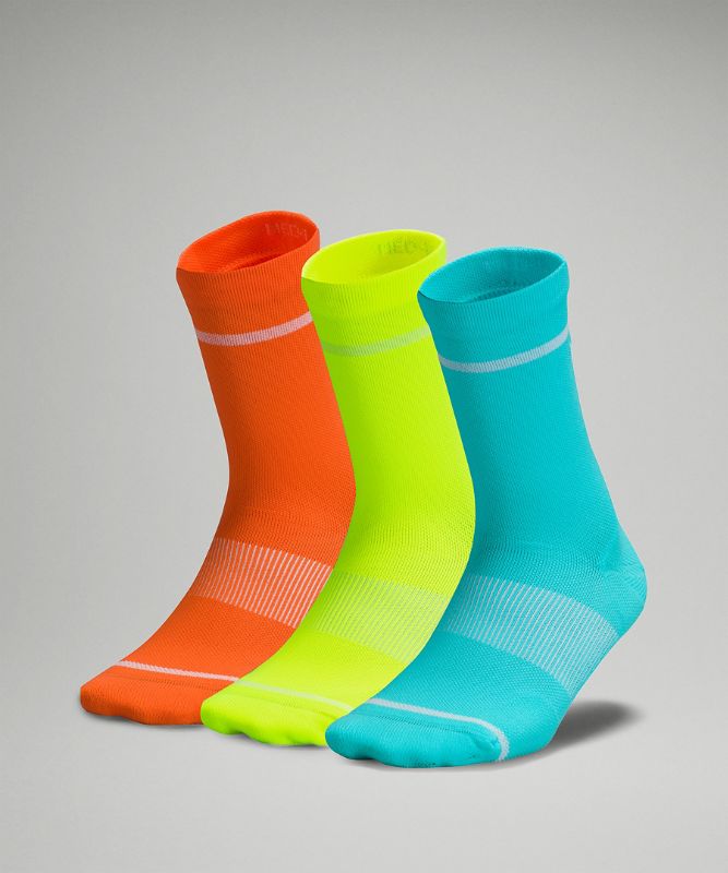 Power Stride Crew Sock 3 Pack *Stripe