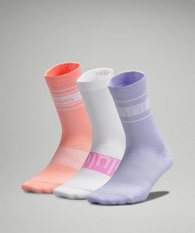 Women's Power Stride Crew Sock 3 Pack *Stripe lululemon