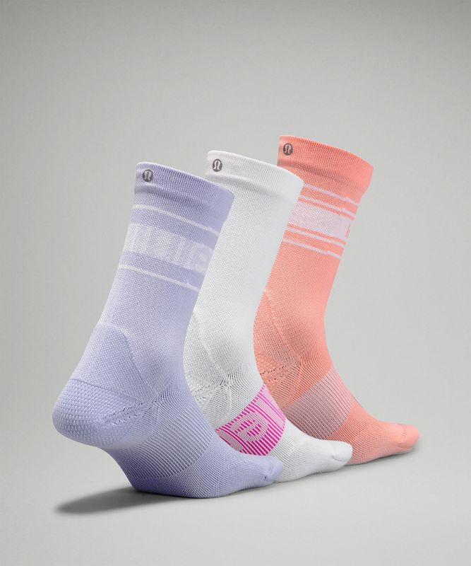 Women's Power Stride Crew Sock 3 Pack *Stripe lululemon