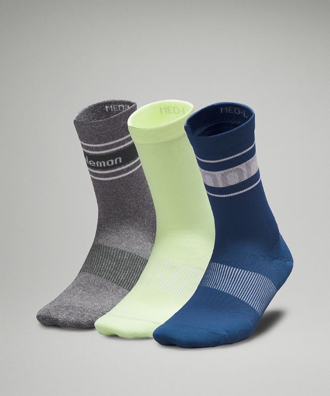 Women's Power Stride Crew Sock Stripe *3 Pack