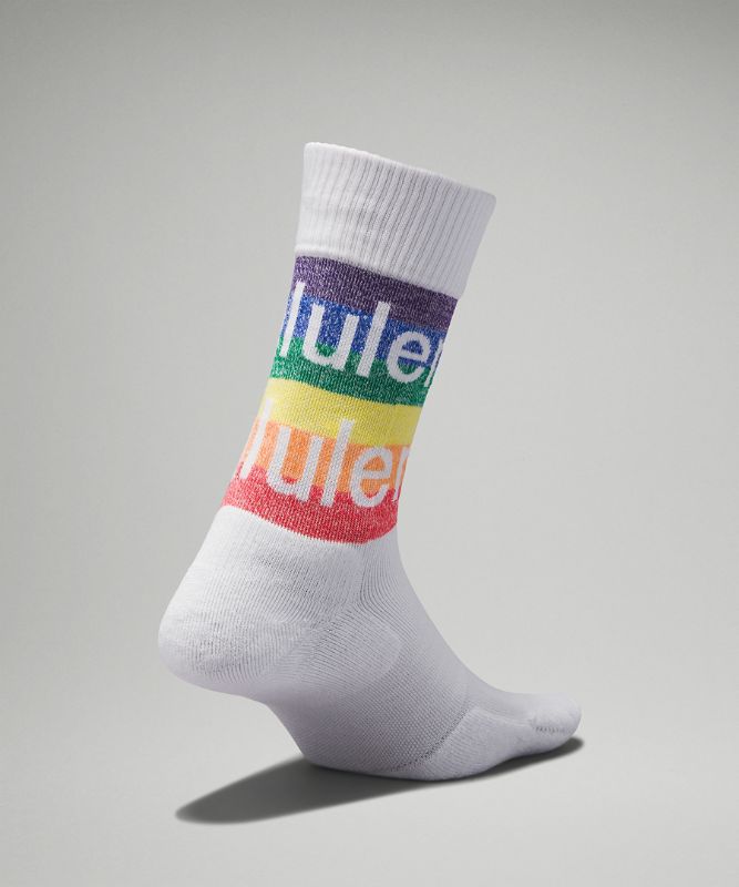 Women's Daily Stride Comfort Crew Sock *Rainbow