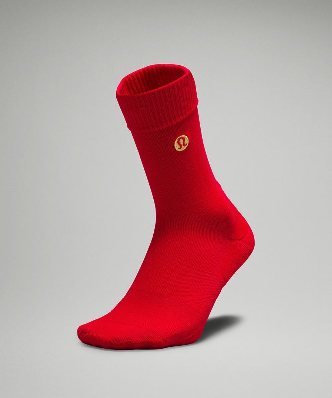 Lunar New Year Women's Daily Stride Comfort Crew Socks