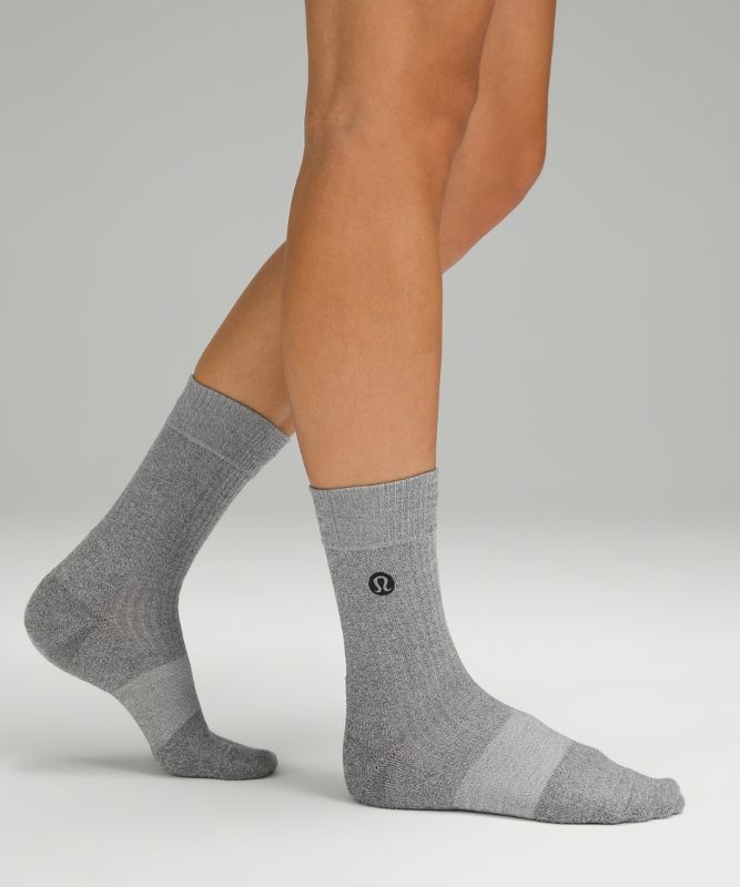 Women's Daily Stride Comfort Crew Sock Ribbed