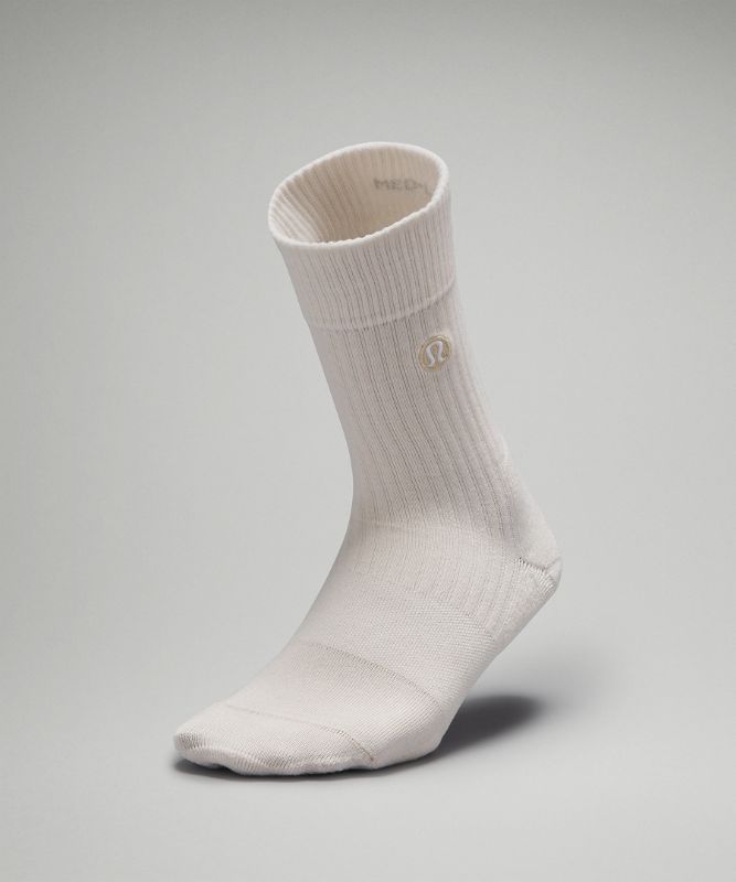 Women's Daily Stride Comfort Crew Sock Ribbed