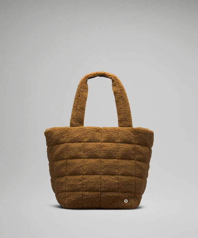 Quilted Grid Tote Bag 26L *Fleece