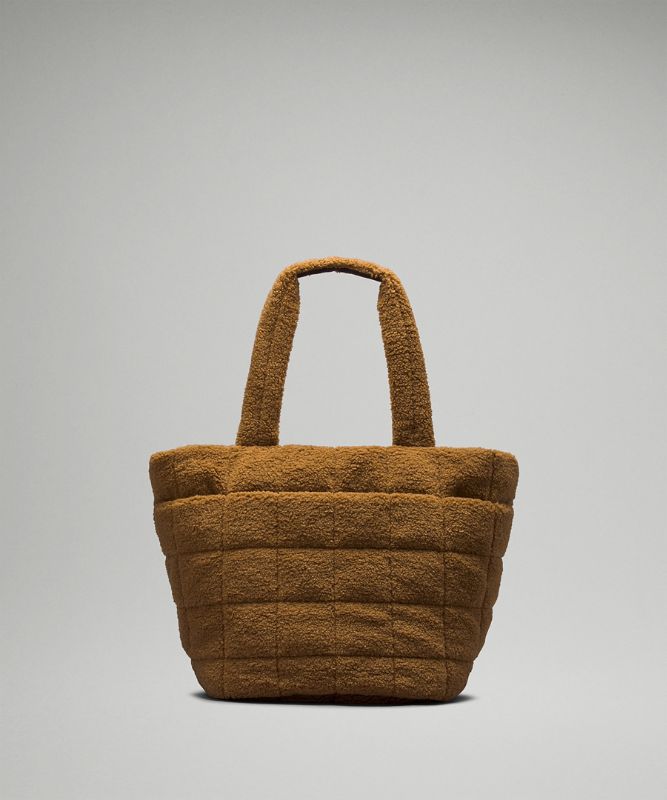 Quilted Grid Tote Bag 26L *Fleece