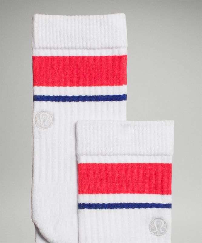 Women's Daily Stride Ribbed Comfort Crew Socks