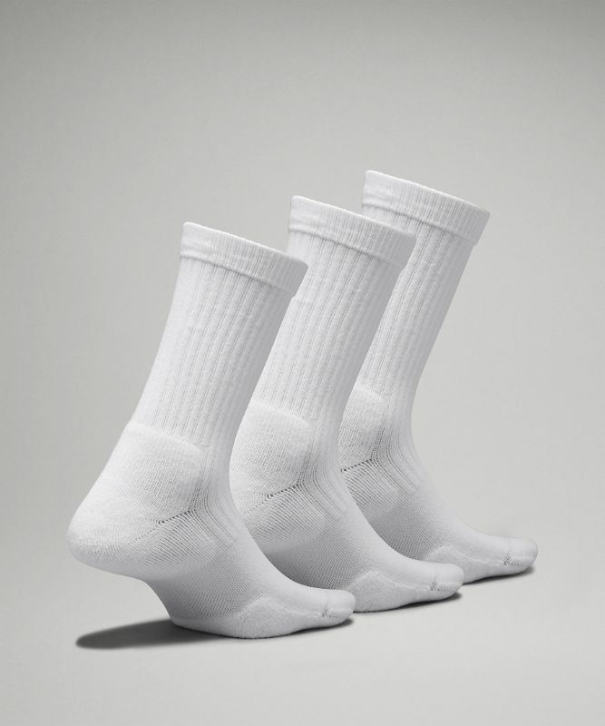 Women's Daily Stride Ribbed Comfort Crew Socks *3 Pack